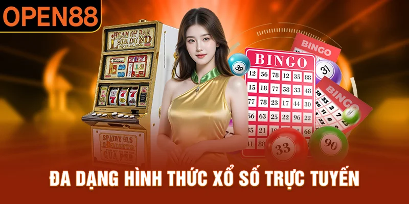 Đa dạng hình thức chơi xổ số trực tuyến tại open88
